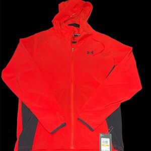 Under Armour Red and Black Windbreaker